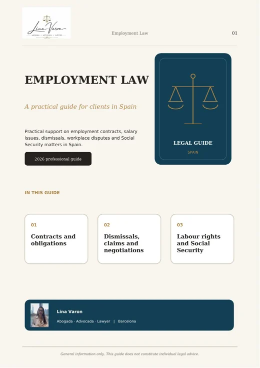 Employment Law in Spain guide cover