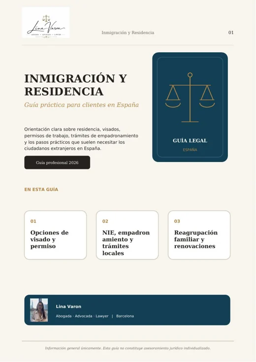 Extranjería y Residencia en España guide cover