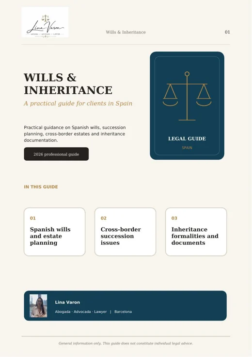 Wills & Inheritance in Spain guide cover